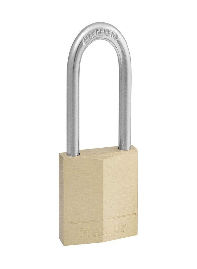Master Lock 140DLF Solid Brass Padlock with Key, 1 Pack - Image 1
