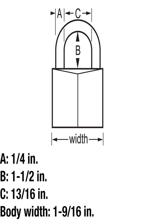 Master Lock 140DLF Solid Brass Padlock with Key, 1 Pack - Image 5
