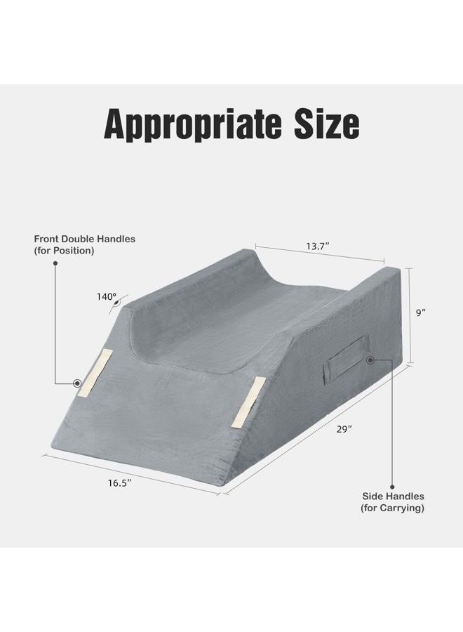 LightEase Leg Elevation Pillow Wedge Pillow, Memory Foam Leg Elevating Pillow for Post Surgery Recovery, Improve Blood Circulation, Reduce Swelling - Image 5