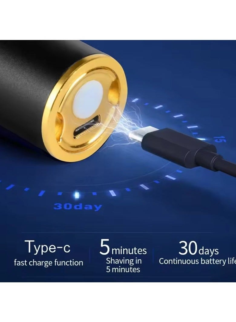 ATRJSZ USB Men's Face Shaver Waterproof Irritation-Free Shave Mini Portable Stainless Steel Sharp Razor Things For Men Travel Car - Image 3