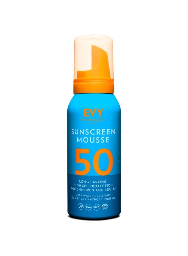 Evy Technology Sunscreen Mousse Long Lasting High SPF Protection for Children and Adults SPF50 100ml - Image 1