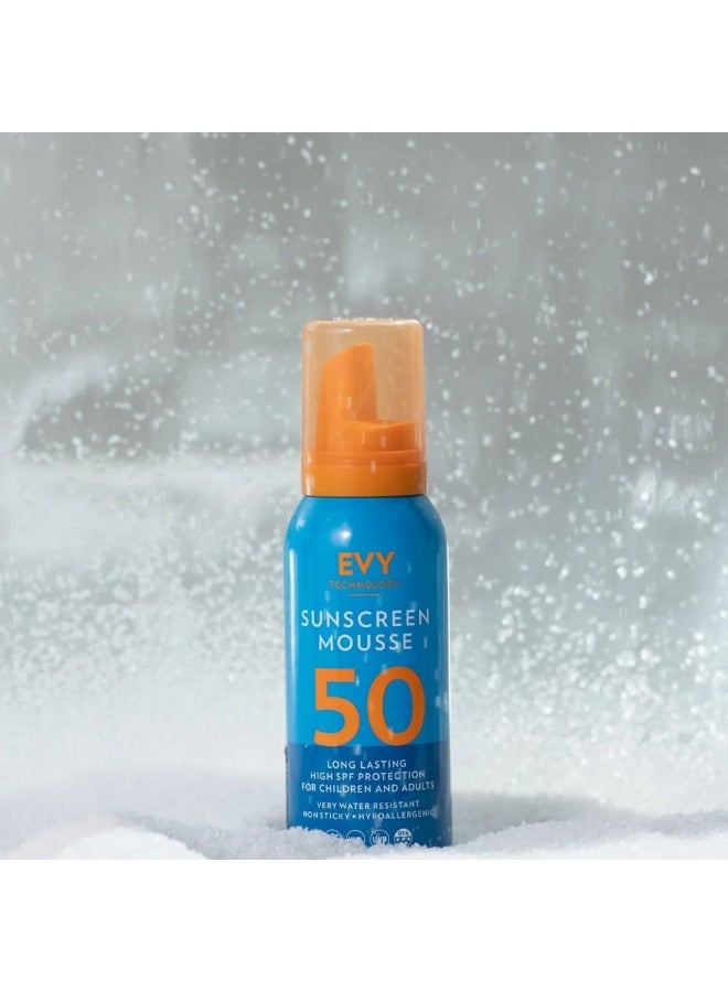 Evy Technology Sunscreen Mousse Long Lasting High SPF Protection for Children and Adults SPF50 100ml - Image 3
