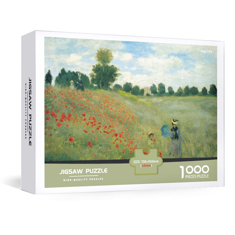 1000-Piece Special White Cardstock Cartoon Anime Adult Puzzle, Popular Overseas E-Commerce Toy, Artistic Assembly Puzzle - Image 1
