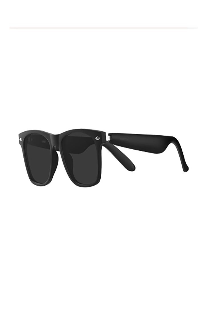 Smart Glasses, AI Bluetooth Glasses with Speaker, 144 Languages & Accents Real Time Translation, UV Protection AI Glasses with Bluetooth 5.4, Smart Sunglasses for Men & Woman (Noble Black) - Image 1