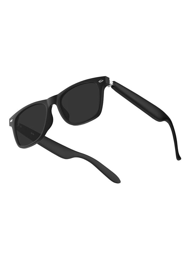 Smart Glasses, AI Bluetooth Glasses with Speaker, 144 Languages & Accents Real Time Translation, UV Protection AI Glasses with Bluetooth 5.4, Smart Sunglasses for Men & Woman (Noble Black) - Image 1