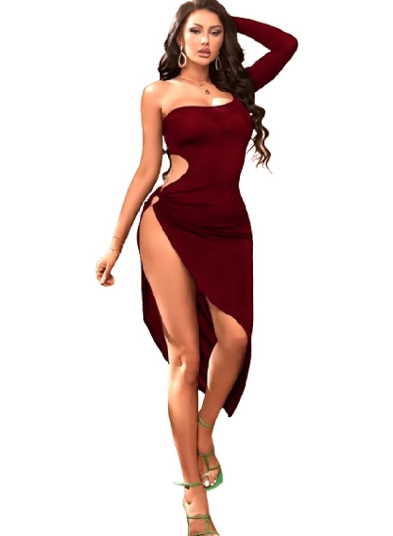 MANIKAN MANIKAN Women’s Asymmetric Lingerie Dress with Open Back  - Image 3