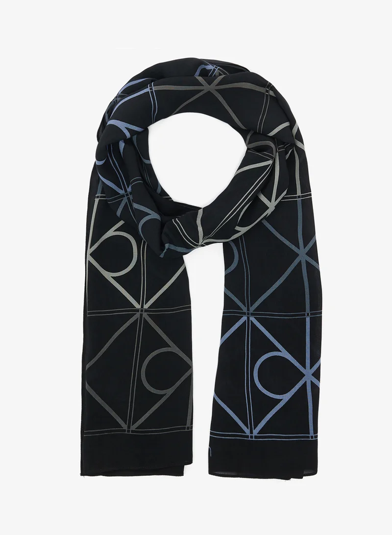 CALVIN KLEIN Tonal Emblem Modal Scarf