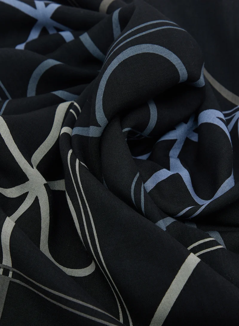 CALVIN KLEIN Tonal Emblem Modal Scarf