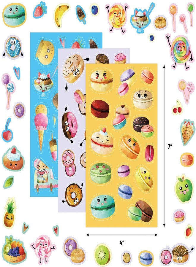 WorldBazaar Scratch Sniff Stickers 24 Sheets for Kids Smelly Scented Reward Stickers Classroom Home Office School Rewards Supplies - Image 3