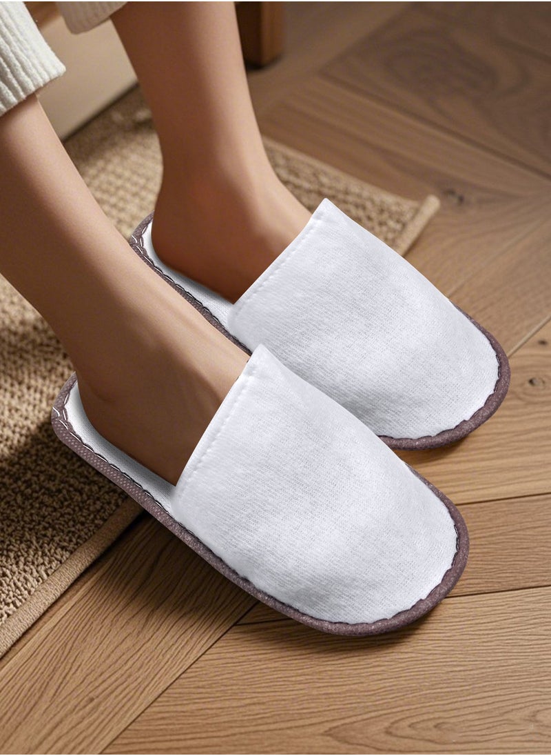 12 Pairs Disposable Bath Slippers for Guests - Bulk Slipper Pack for Hotel, Spa, Travel, Shoeless Home,  Closed Toe Include Different Colour - pzsku/ZB8131F5EDDD01D85660AZ/45/_/1738741136/845b2418-9c2e-4253-b827-a52daf107376