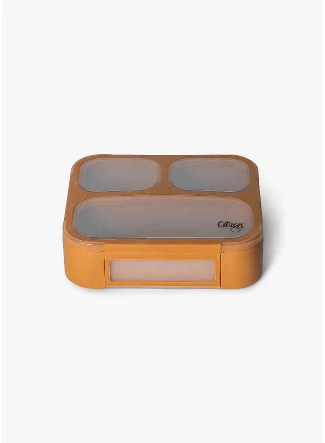 سترون Lunch Box with Fork & Spoon - Caramel