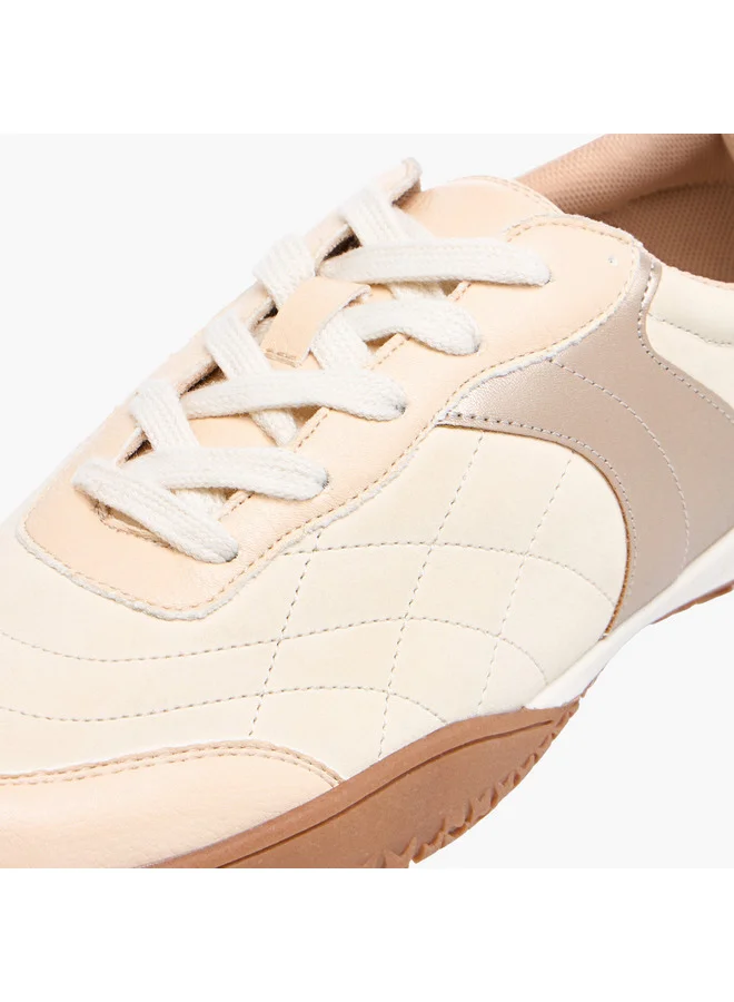 Flora Bella By Shoexpress Women Panelled Lace-Up Sneakers