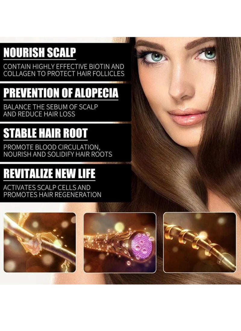 OUHOE - Liquid Biotin And Collagen Drops, 30ml Hair Strengthening B7 Vitamin Oil, Biotin Liquid Drops Essential Oil Supports Glowing Skin, Healthy Hair And Nail Growth - Image 1