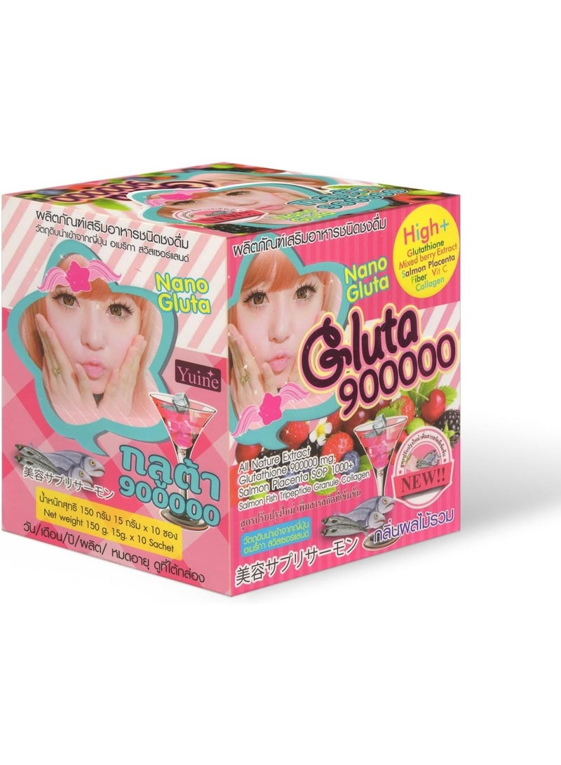 جلوتا مشروب الجمال يوين نانو جلوتا 900000 - كولاجين + فيتامين سي + مستخلصات فواكه - تركيبة مضادة للبهتان - Image 2