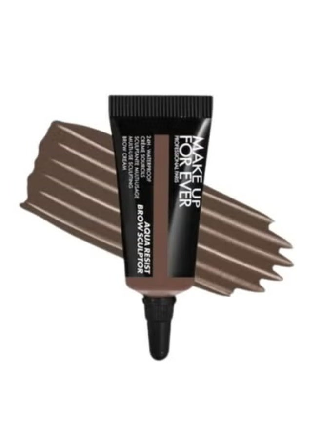 MAKE UP FOR EVER Aqua Resist Brow Sculptor 24HR Brow Cream 7ml – Shade 30 Soft Brown – Long-Wear, Waterproof & Smudge-Resistant - Image 1