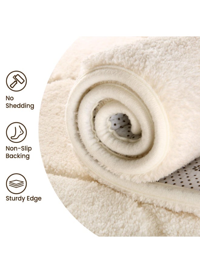 Sour Lemon Luxury Fluffy Rug 160x230cm Ultra-Soft Machine Washable & Non-Slip Shag Carpet for Living Room, Bedroom, Kids Room，Playroom, Nursery Home Decor Soft Skin-Friendly 2x3m Rugs Easy Care - Image 4