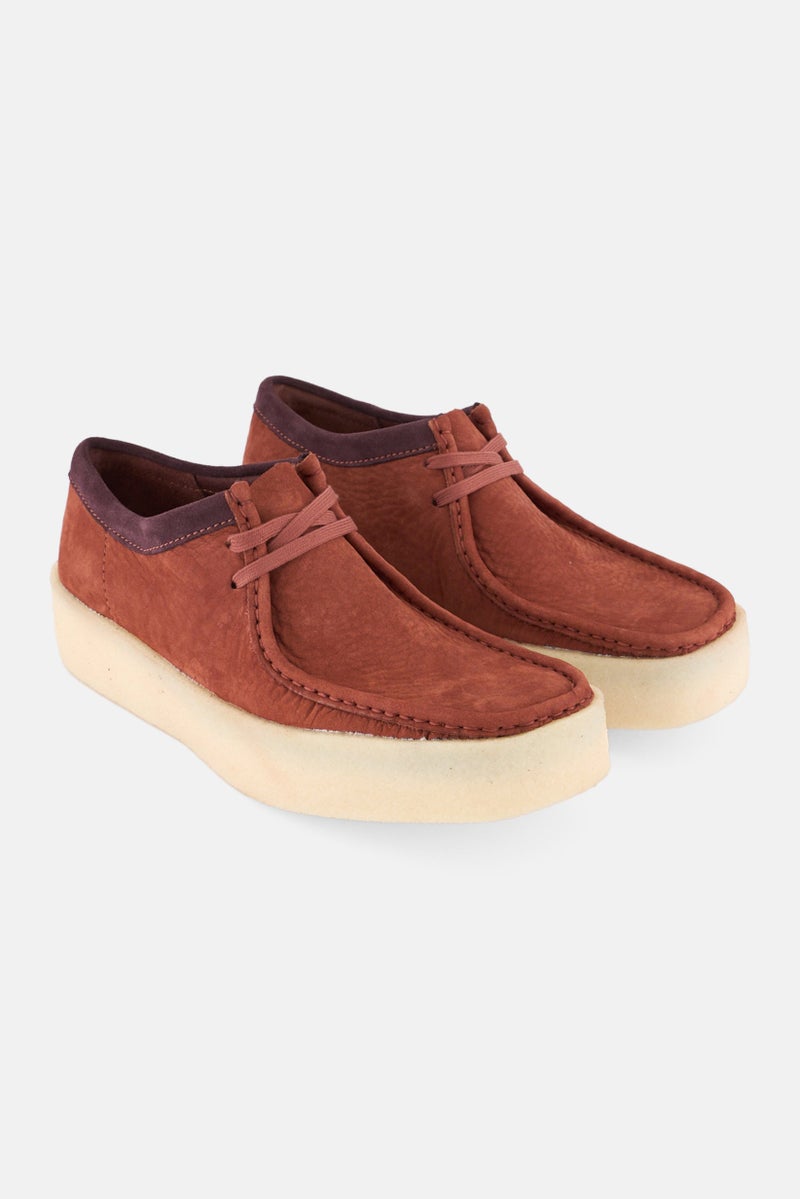 clarks Men Standard Wakkabee Cup Lace Up Casual Shoes, Rust  - Image 1