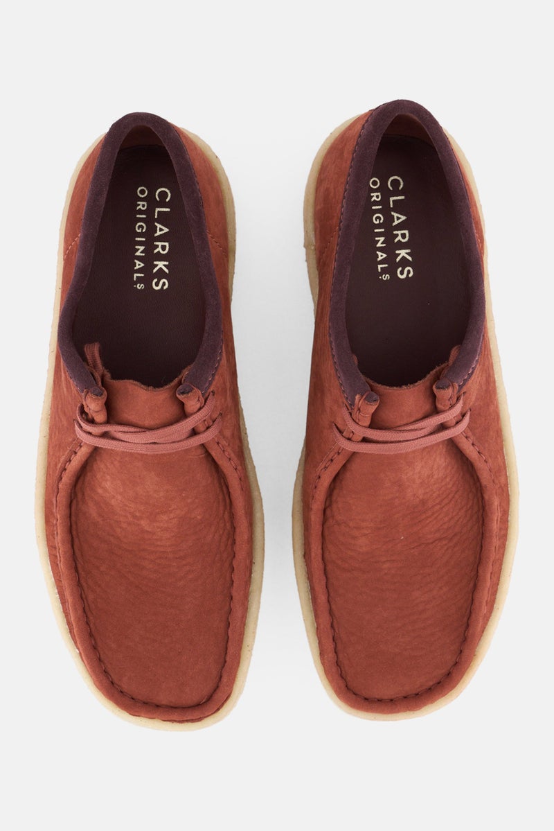clarks Men Standard Wakkabee Cup Lace Up Casual Shoes, Rust  - Image 3