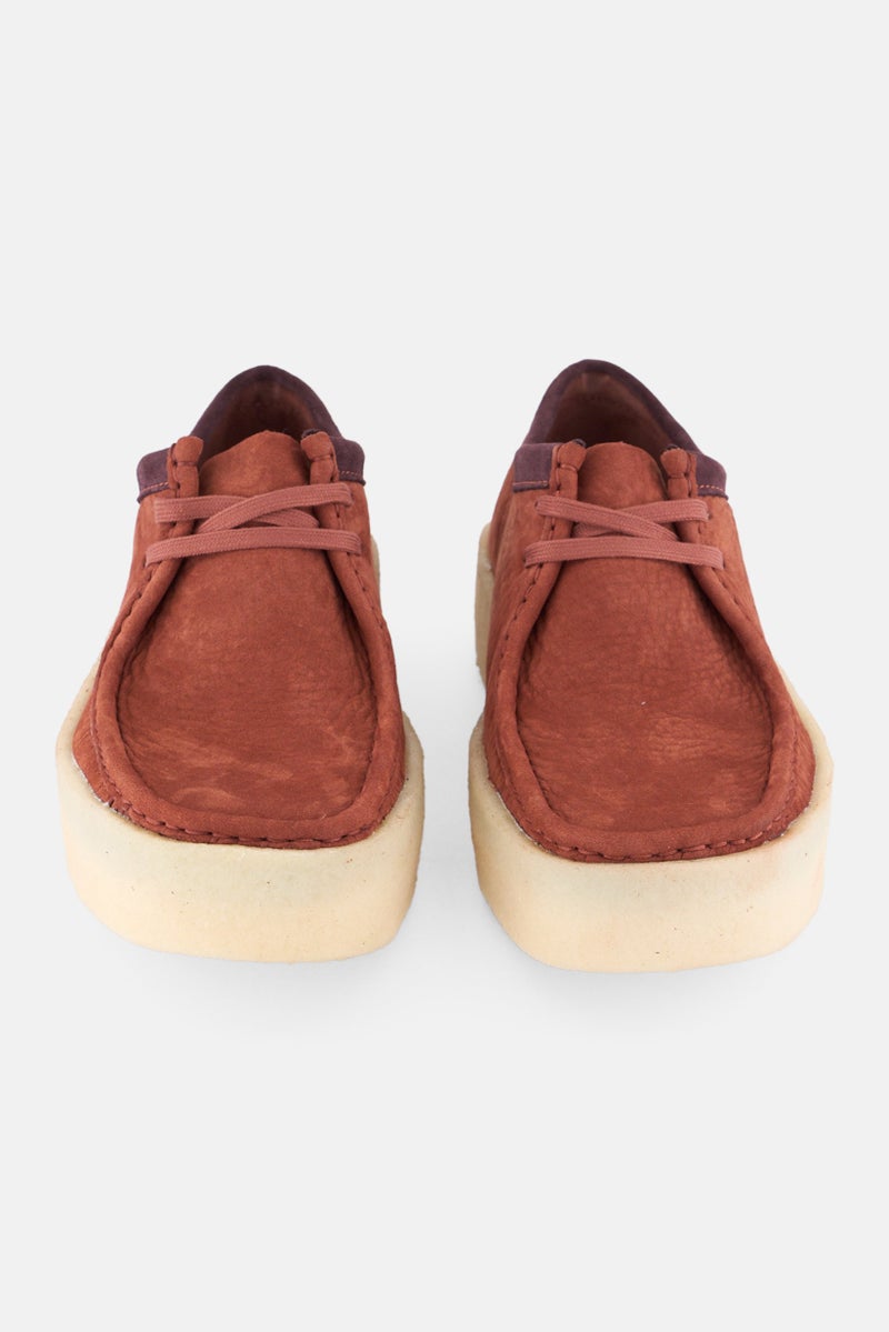 clarks Men Standard Wakkabee Cup Lace Up Casual Shoes, Rust - Image 4