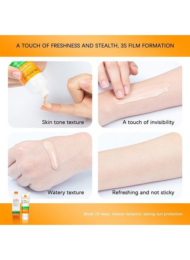 ibcccndc - Tinted Sunscreen with SPF 50 | Hydrating Mineral Sunscreen With Zinc Oxide & Titanium Dioxide | Sheer Tint for Healthy Glow, Suitable for Sensitive Skin - Image 1