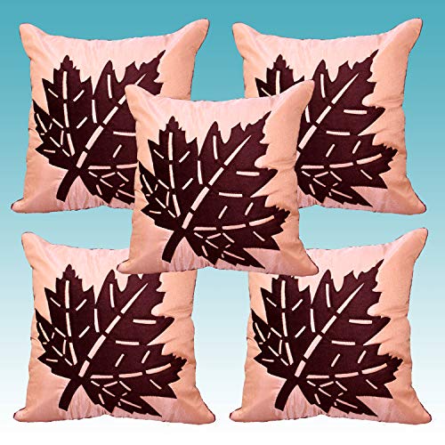 JDX Polyester 200TC Cushion Cover, 16X16 inch, Beige, 5 Piece - Image 3