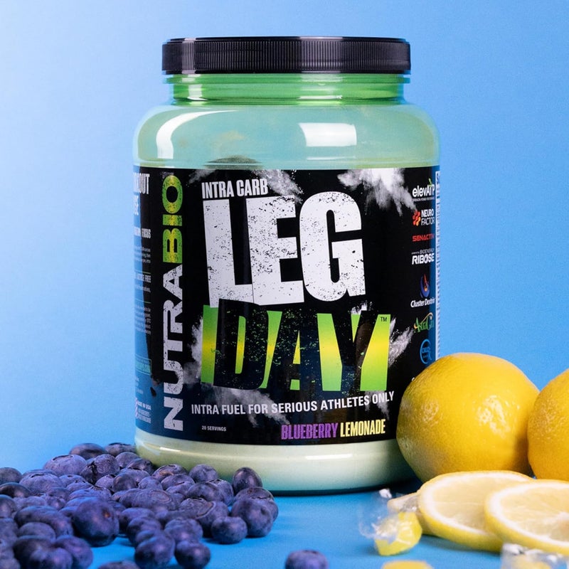 NutraBio Leg Day Intra Workout Powder  Advanced Carb Supplement with Cluster Dextrin  Electrolytes  Carb Powder with EAAsBCAAs  Cyclic Dextrin for Performance  Blueberry Lemonade 20 Servings - Image 3