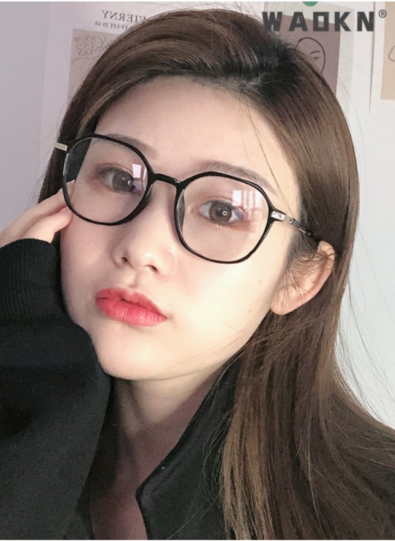 WAOKN Blue Light Blocking Glasses Blue Light Filter Computer Reading Gaming TV Phones Browline Eyeglasses Fashion Anti Eyestrain Headache Eyewear for Men Women，Eyeglass Suitable for Computer & Gaming  - Image 2
