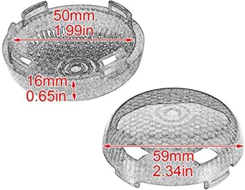 Vuzmode Motorcycle Bullet Turn Signal Lens Cover Kit - Image 2