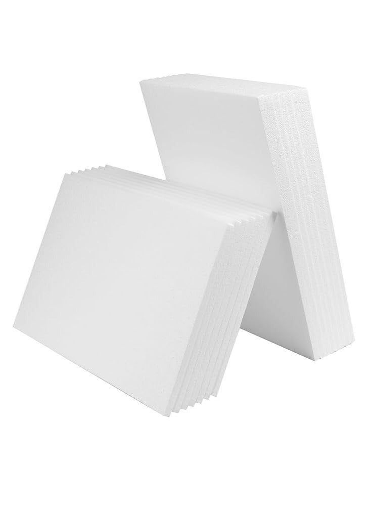 CRAFT MAGIC 3PCS A4 (21 × 29.7 cm) White Craft Foam Sheets 1cm Thick Polystyrene Thermocol Styrofoam Boards for Art Sculpting, Floral Arrangements, Modeling, DIY Crafts, School, Office & Home Use - Image 1