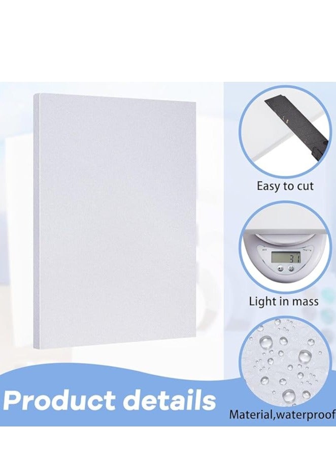 CRAFT MAGIC 3PCS A4 (21 × 29.7 cm) White Craft Foam Sheets 1cm Thick Polystyrene Thermocol Styrofoam Boards for Art Sculpting, Floral Arrangements, Modeling, DIY Crafts, School, Office & Home Use - Image 4