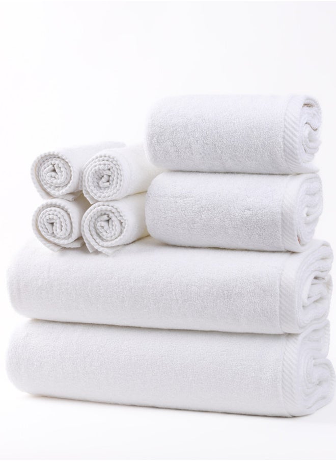 Towel White Rose 8-Piece  Set, 100% Premium Cotton 600 GSM Superior Quality, Quick Dry Highly Absorbent Thick Bathroom Soft Hotel s for Bath And Spa,  Set Includes 2 Bath s (70x140 cm), 2 Hand s (40x70 cm), 4 Washcloths (33x33 cm) White - pzsku/ZB81376D05D5524971DBFZ/45/_/1730184270/855fbb72-38f6-4b32-93ad-6c2becde56e5