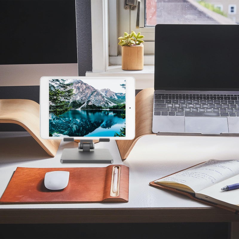 Adjustable Foldable Tablet Stand For Desk Dark Gray Medium Size Home And Office Use - Image 5