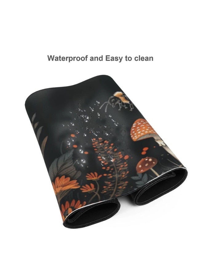 Large Gaming Mouse 70 x 30 cm Midnight Botanica Mouse Pad Gaming Desk with Waterproof Surface & Durable Design Desk Mat for Desktop & Office Accessories - Image 2
