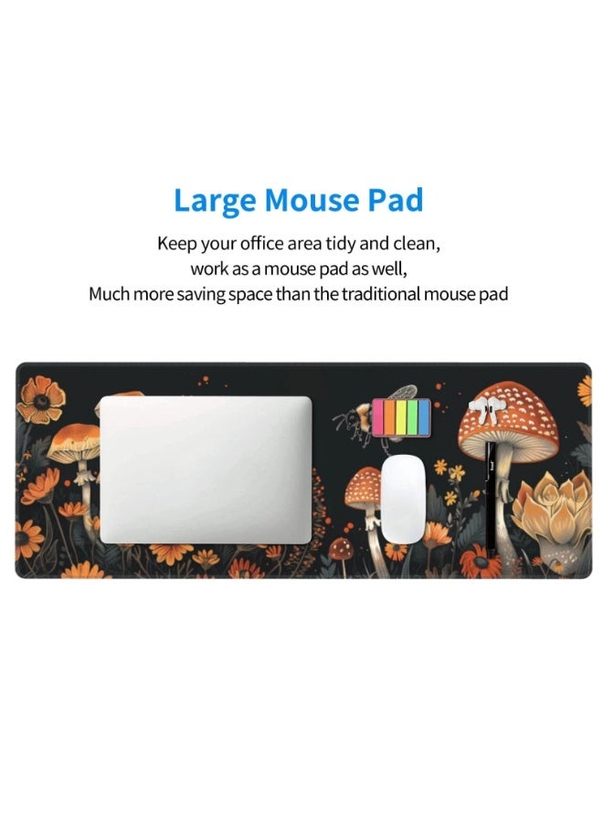 Large Gaming Mouse 70 x 30 cm Midnight Botanica Mouse Pad Gaming Desk with Waterproof Surface & Durable Design Desk Mat for Desktop & Office Accessories - Image 3
