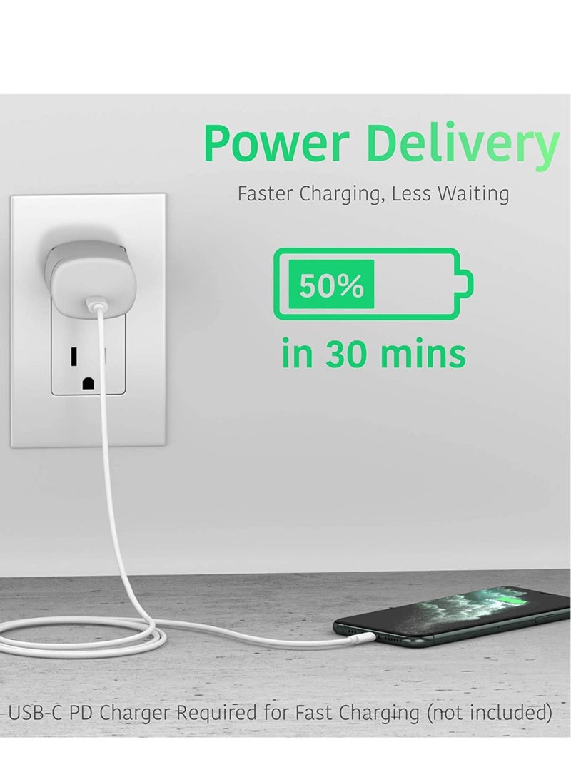 ELTRAZONE - USB C to Lightning Cable iPhone Charger Fast Charging Power Delivery PD MFI Certified for Apple iPhone - Image 1