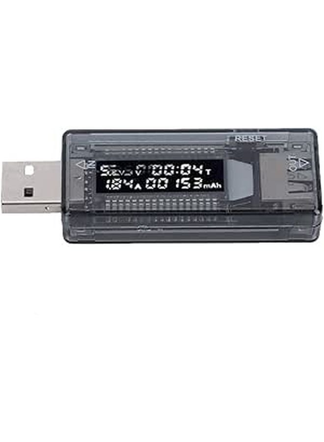 اختبار طاقة USB مع مقياس الفولتية وزر إعادة الضبط ووظيفة الذاكرة لقياس الشاحن السريع والجهد والتيار والسعة - Image 1