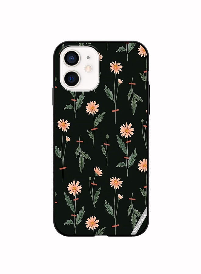VR CREATIVE Protective Case Cover For Apple iPhone 12 mini Flower Pattern Design Multicolour - Image 1