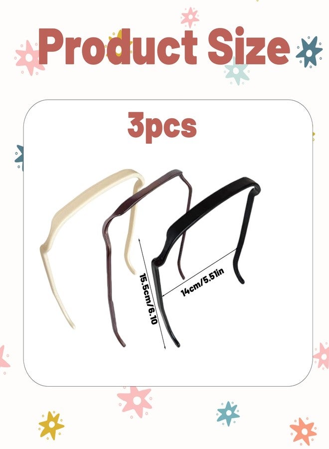 BdelrinQue 3PCS Sunglasses Headband, Headbands for Women, Hairband, Sunglasses Hairband for Girl, Fashion Accessory for Hairstyling - Image 2