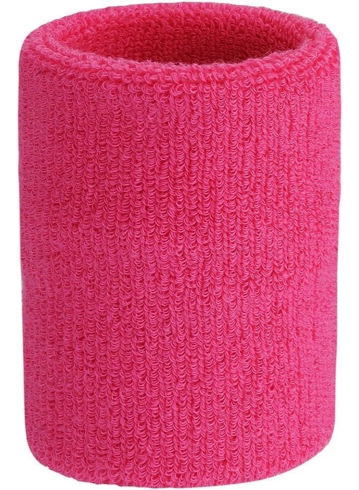 Joker Sweatproof Terry Cloth Moisture Wicking Hand and Wrist Wrap Set for Workout Basketball Pink - Image 3