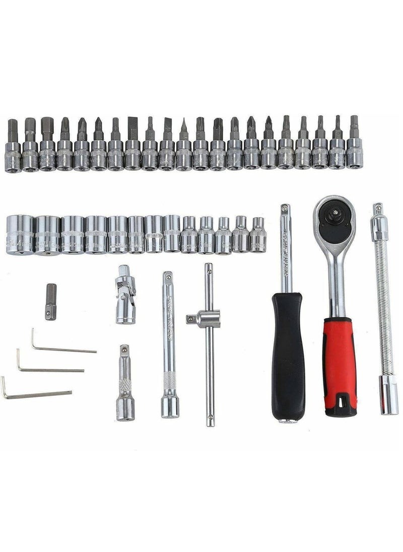 RollsTimi  46-Piece Ratchet Wrench Socket Set Metric Drive Screwdrivers  - Image 5