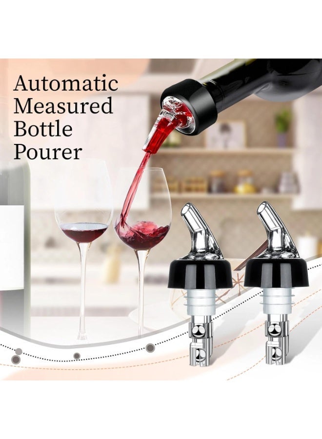 Bukela Measured Wine Pourer, Quick Shot Spirit Measure Pourer Drinks Wine Cocktail Dispenser Home Bar Tools - 1oz/30ml (4 pack) - Image 3