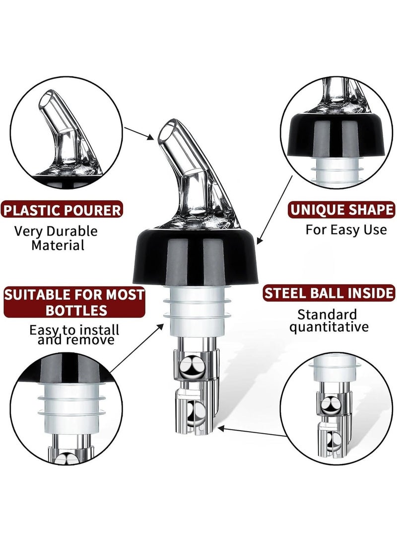 Bukela Measured Wine Pourer, Quick Shot Spirit Measure Pourer Drinks Wine Cocktail Dispenser Home Bar Tools - 1oz/30ml (4 pack) - Image 2