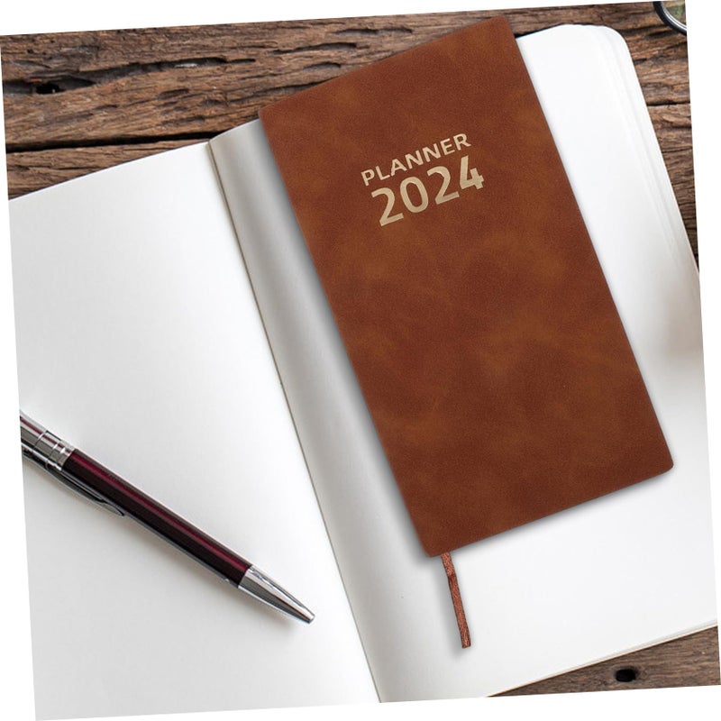 A5 PU Leather Notebook Planner with Dividers for Daily Scheduling Organization Travel - Image 4