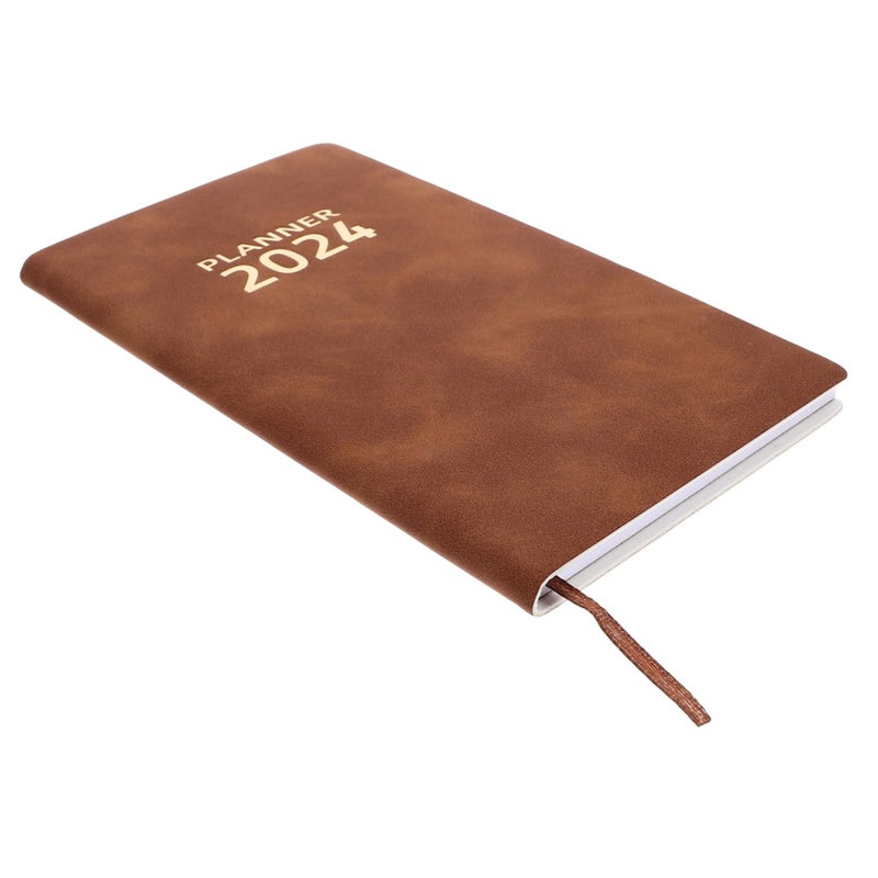 A5 PU Leather Notebook Planner with Dividers for Daily Scheduling Organization Travel - Image 2