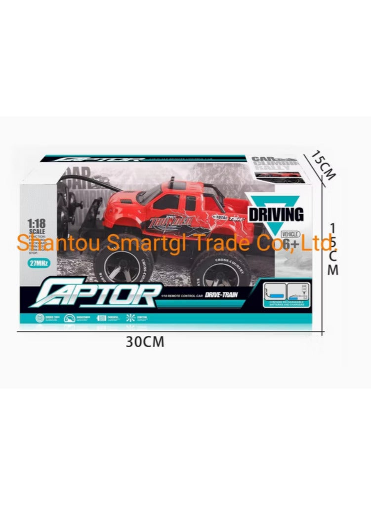 Chuxingfeng RV Truck for Kids, Red Off-Road Trucks, 1:18 Scale Crawler Toy for Kids Ages 4-9 - Image 2