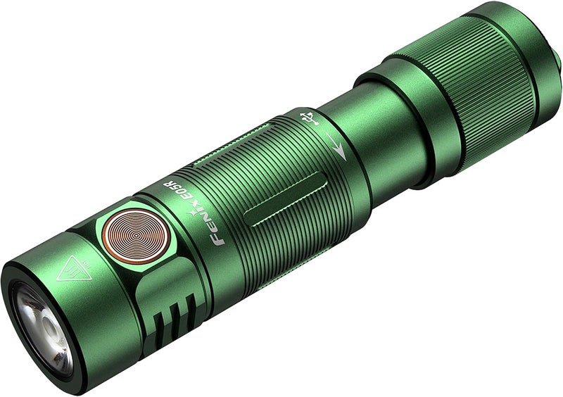 Fenix E05R Rechargeable Keychain Torch - Green - Image 1