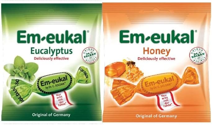 Dr C Soldan Em Eukal Throat Lozenges  Honey and Eucalyptus 50 g Each - Image 1