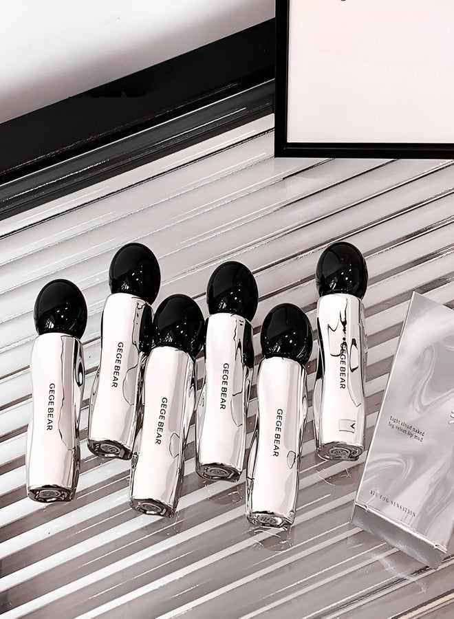Gege Bear Velvet Lip Mud in Light Cloud Naked Fog | Long-Lasting Brown Nude or Soft Baby Pink | Smudge-Proof Red Shade for Women | Branded Lipstick Waterproof and Creamy Matte | Best Liquid Lipsticks (04# Rain Soaked Hawthorn, 2.2g) - Image 1