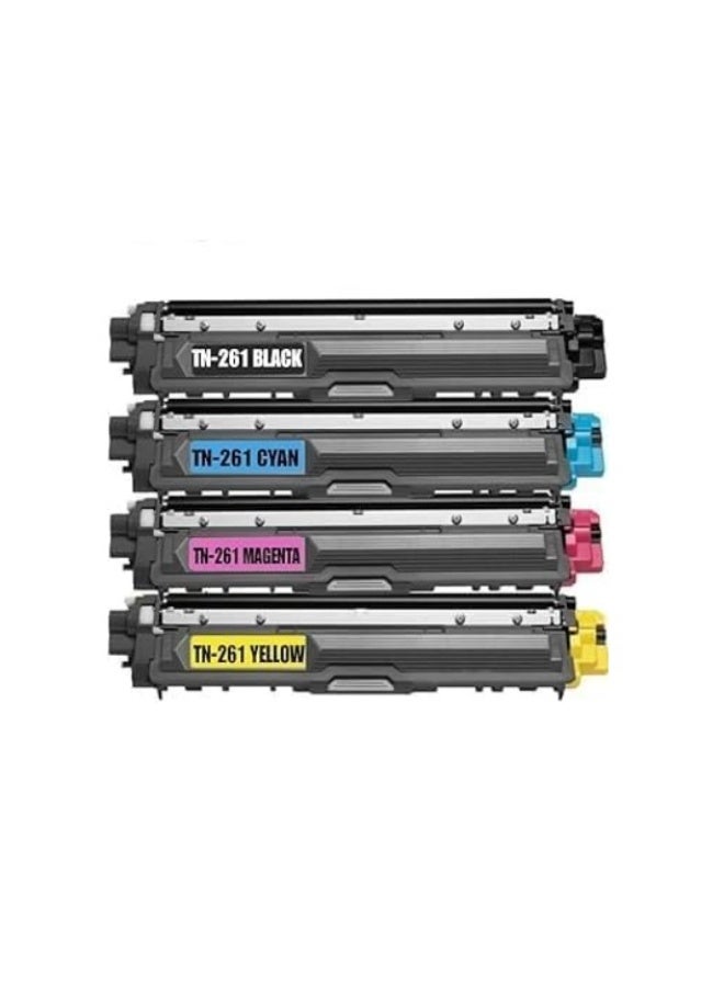 Reacon TN-261 Full Combo Set This Compatible toner cartridge is suitable for Printer Brother HL-3140CW 3142CW 3150CDW 3170CDW DCP-9015CDW 9017CDW 9020CDW MFC-9130CW 9140CDN 9330CDW 9340CDW (TN-261 K/C/Y/M) - Image 1
