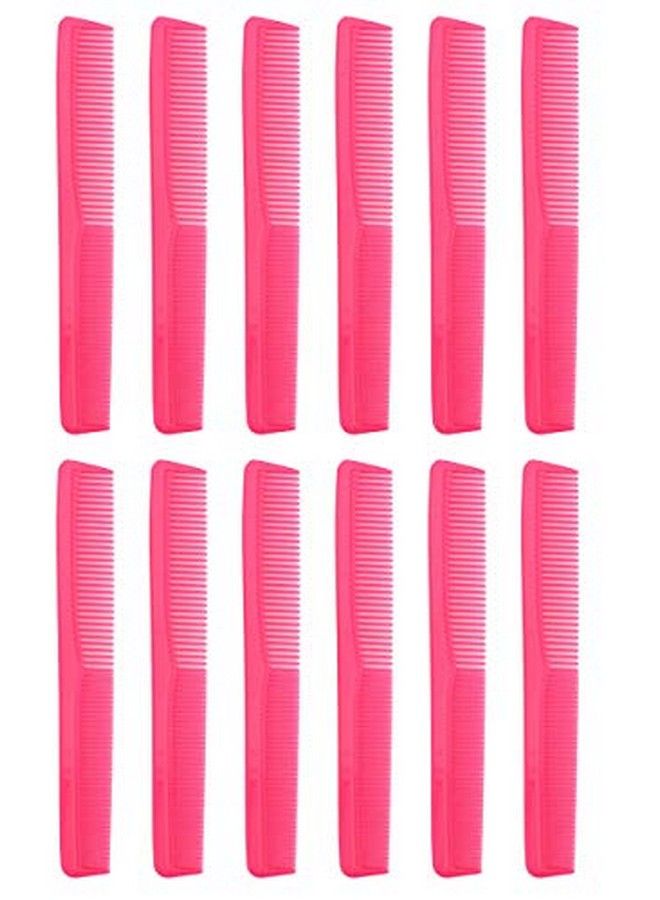 Krest 7 Inch All Purpose Hair Comb. Hair Cutting Combs. Barber’S & Hairstylist Combs. Neon Pink 1 Dz - Image 4